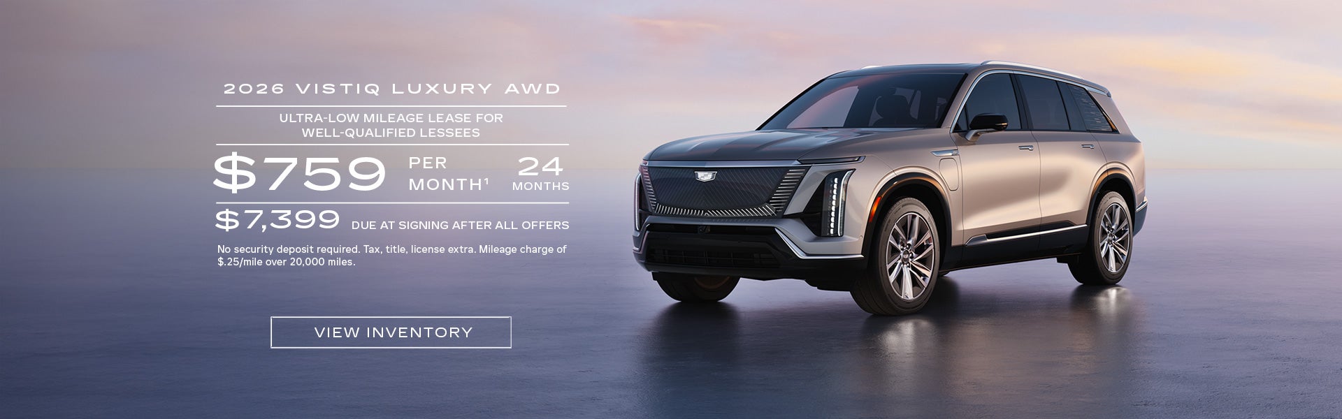 2026 VISTIQ AWD LUXURY. Ultra-low milege lease for well-qualified lessees. $759 per month 24 mon...